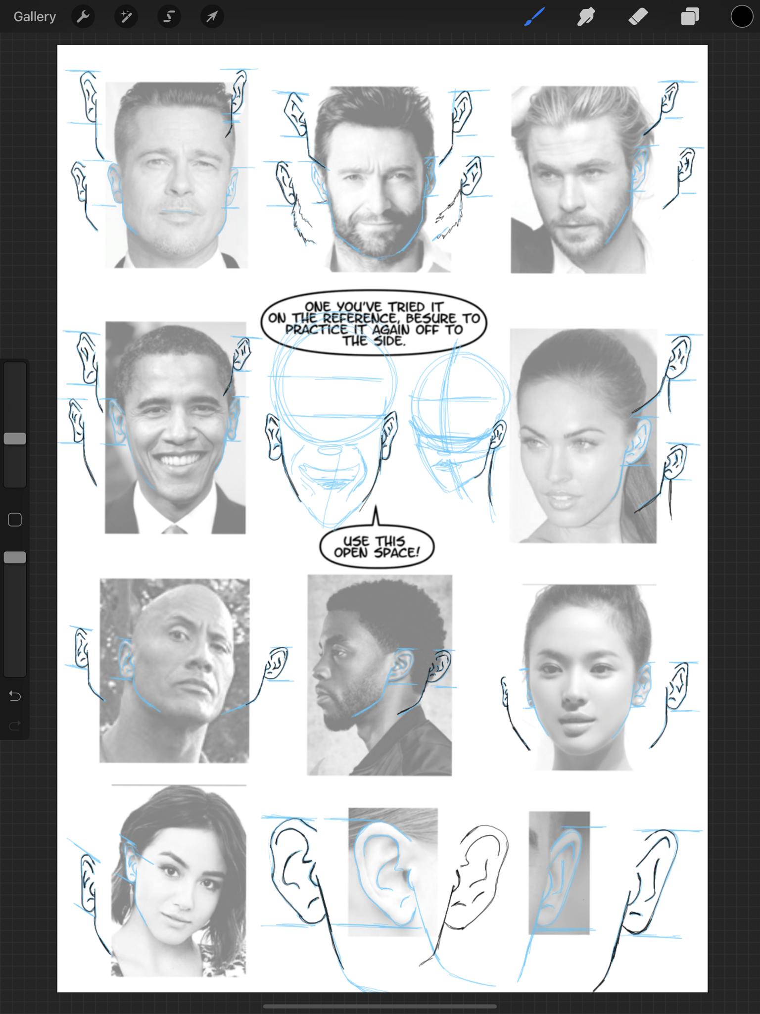 How to draw Faces - image 14 - student project