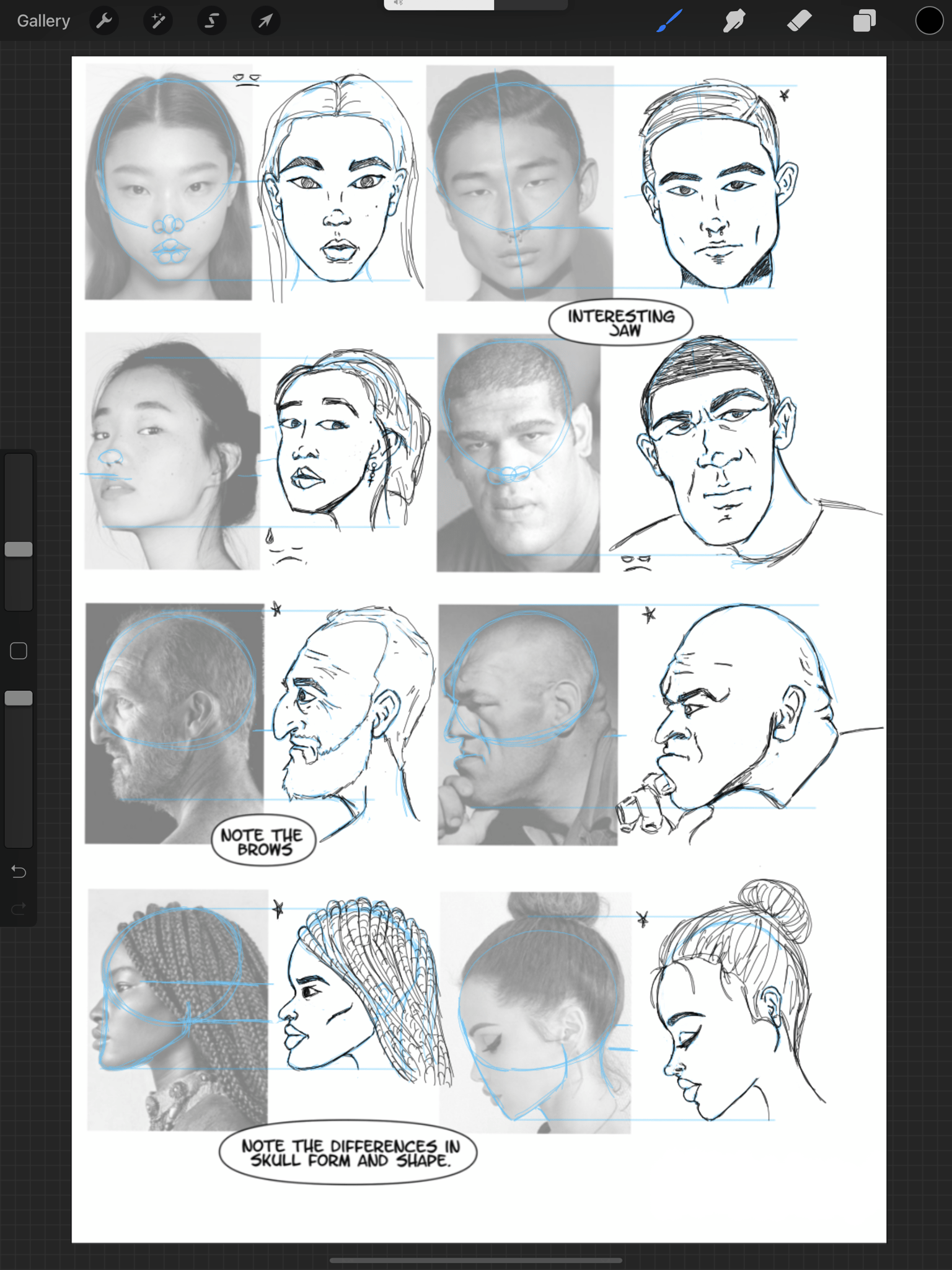 How to draw Faces - image 16 - student project