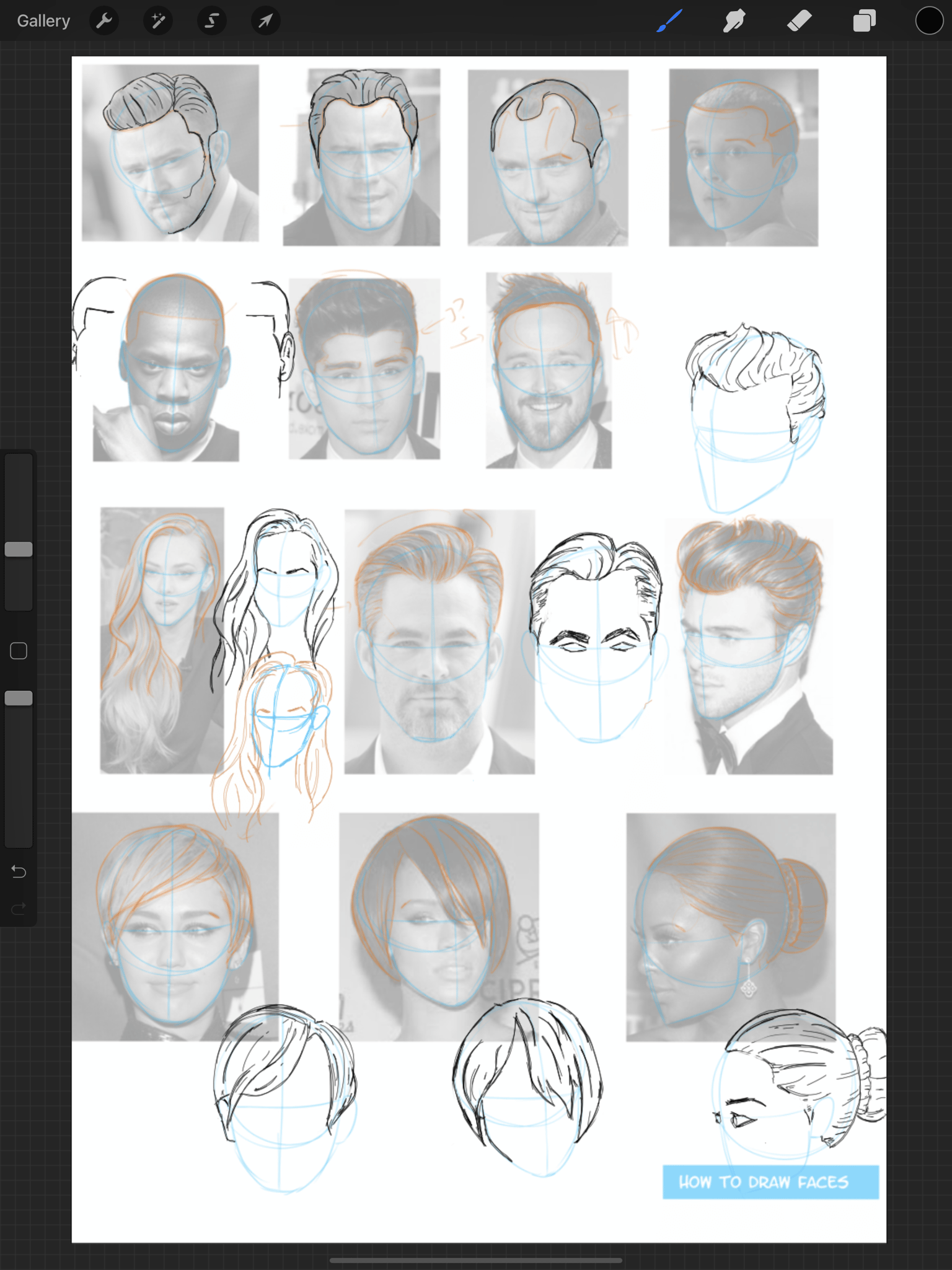How to draw Faces - image 17 - student project