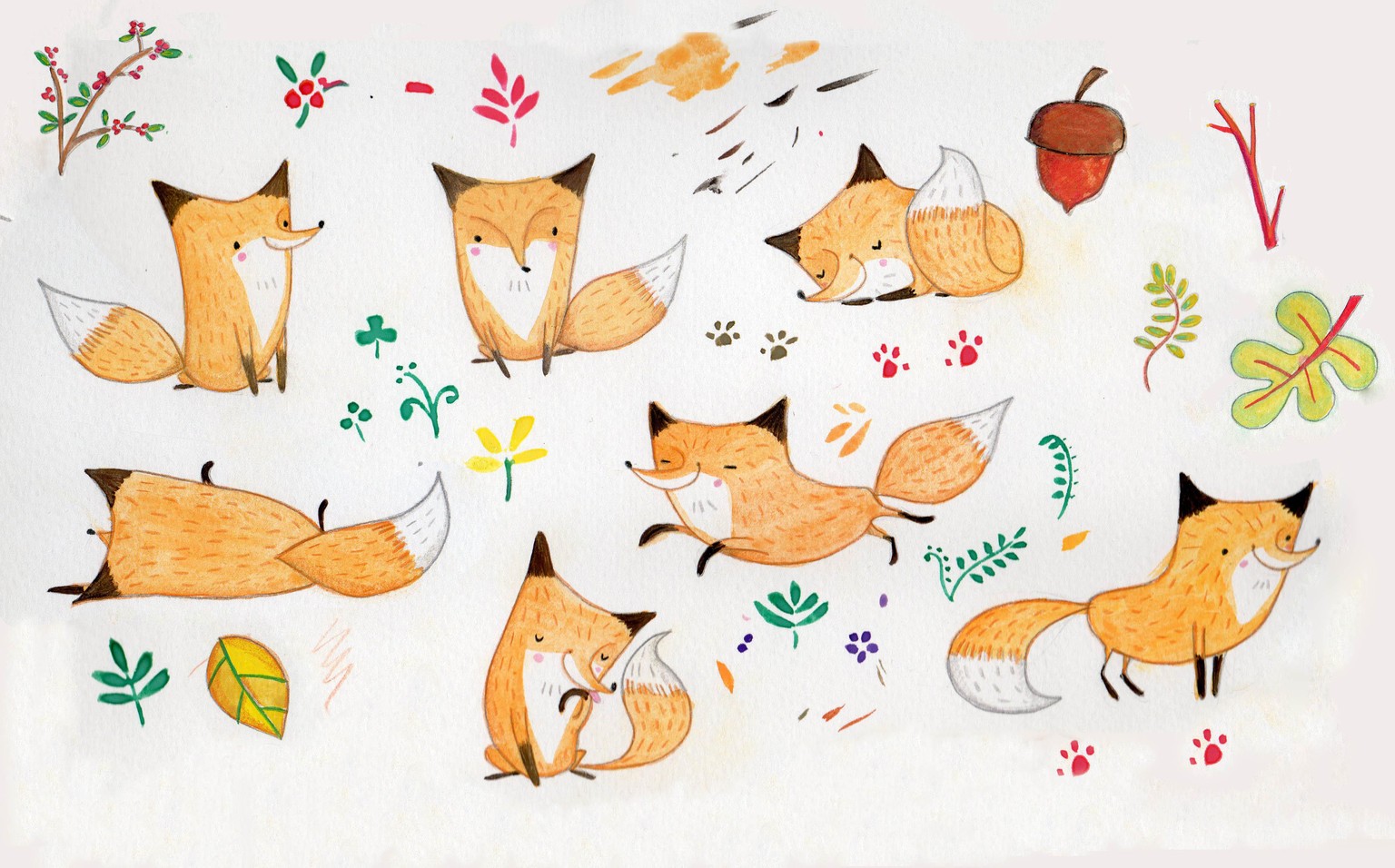 foxes in the forest - image 2 - student project