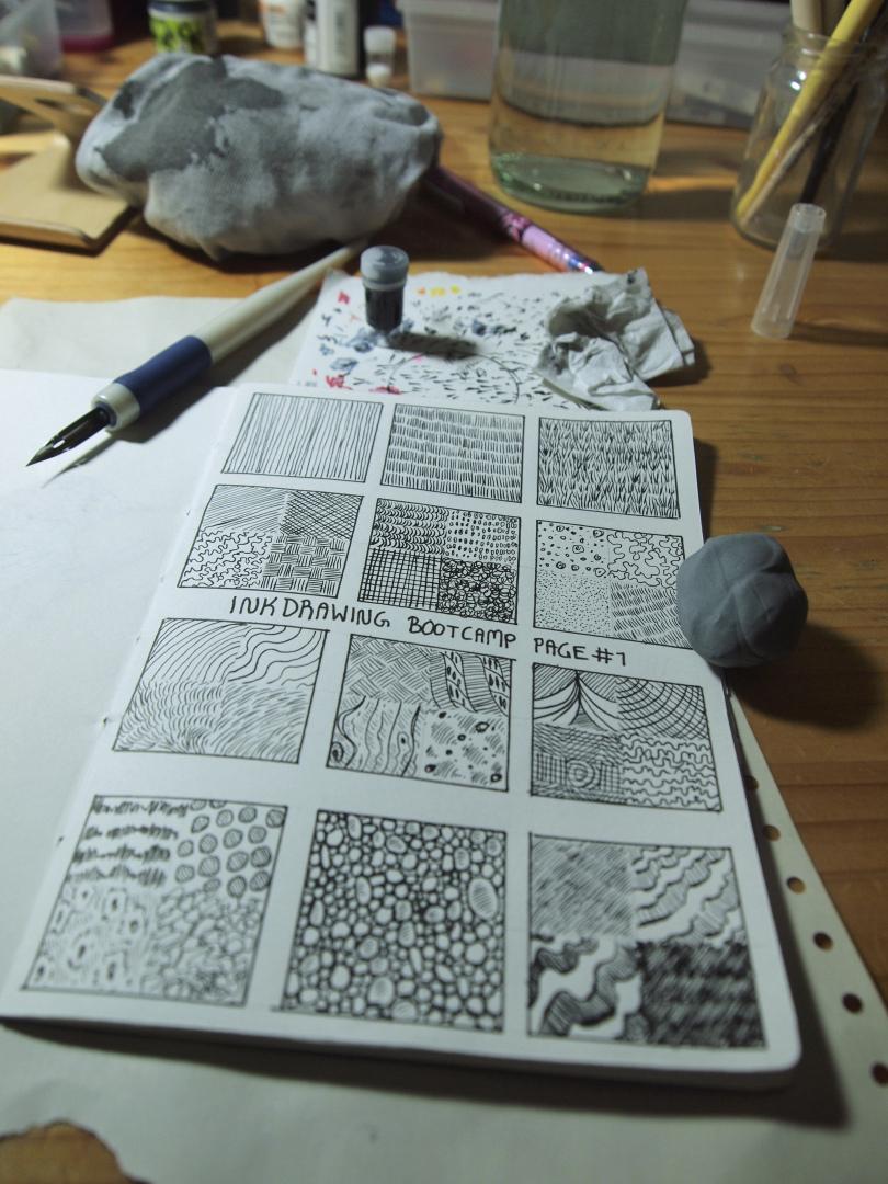 Prepping for Inktober - image 1 - student project