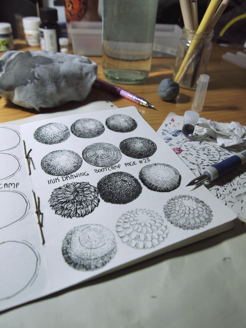 Prepping for Inktober - image 3 - student project