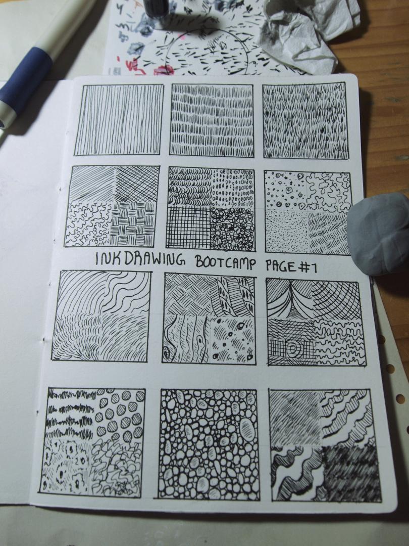 Prepping for Inktober - image 2 - student project