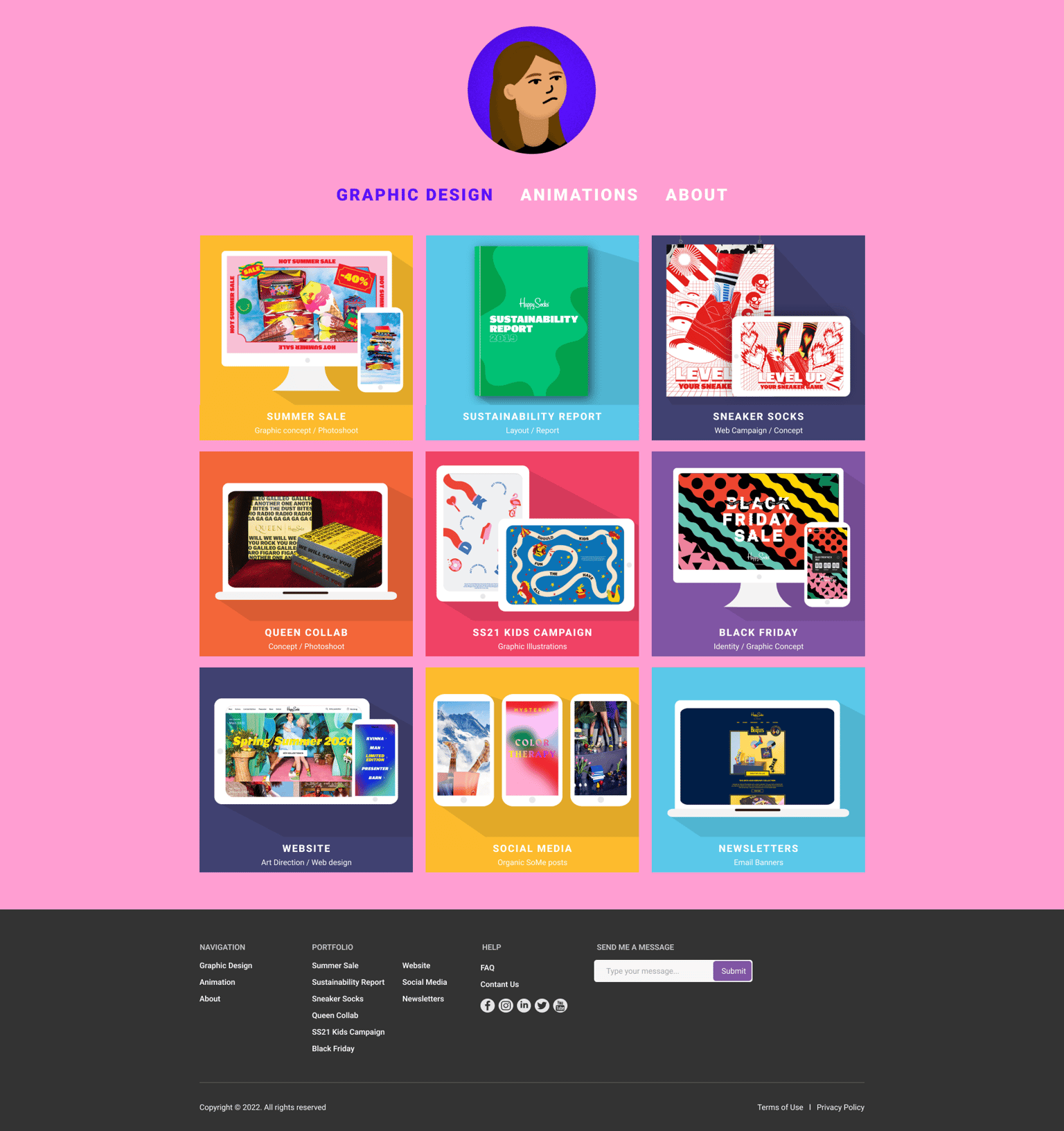 My own portfolio - image 1 - student project