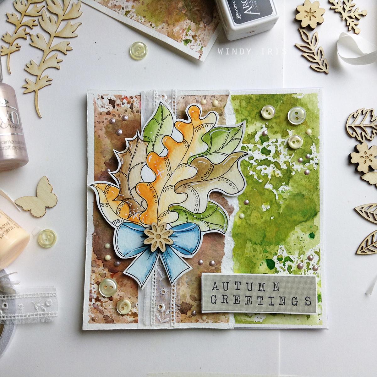 Autumn Watercolor Greeting Cards - Sample Project - image 4 - student project