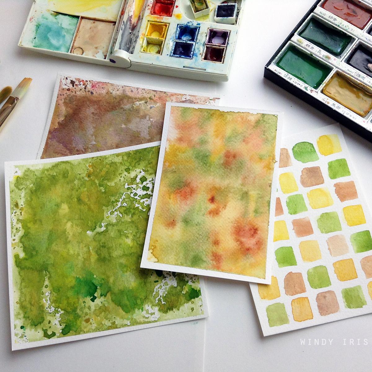 Autumn Watercolor Greeting Cards - Sample Project - image 1 - student project