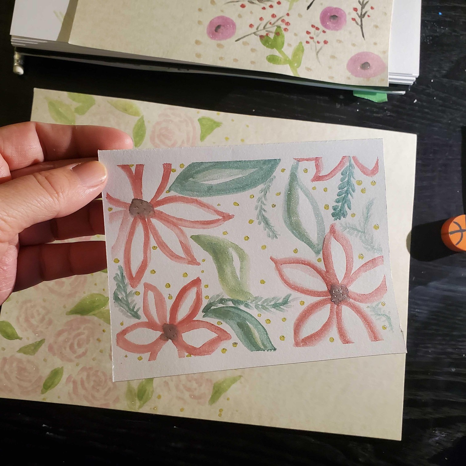 Floral watercolor cards - image 5 - student project