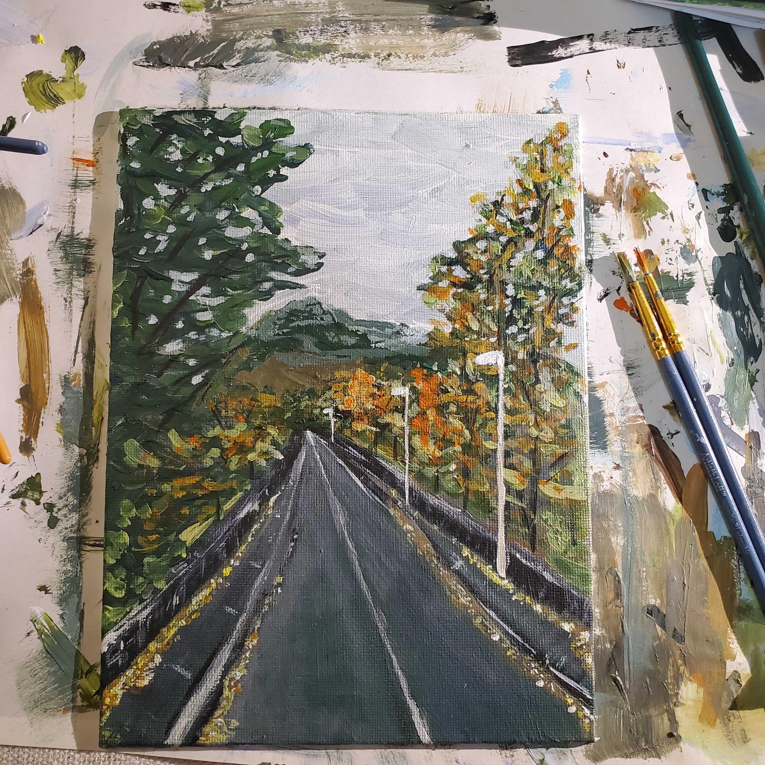 Fall Road in Scotland - image 1 - student project
