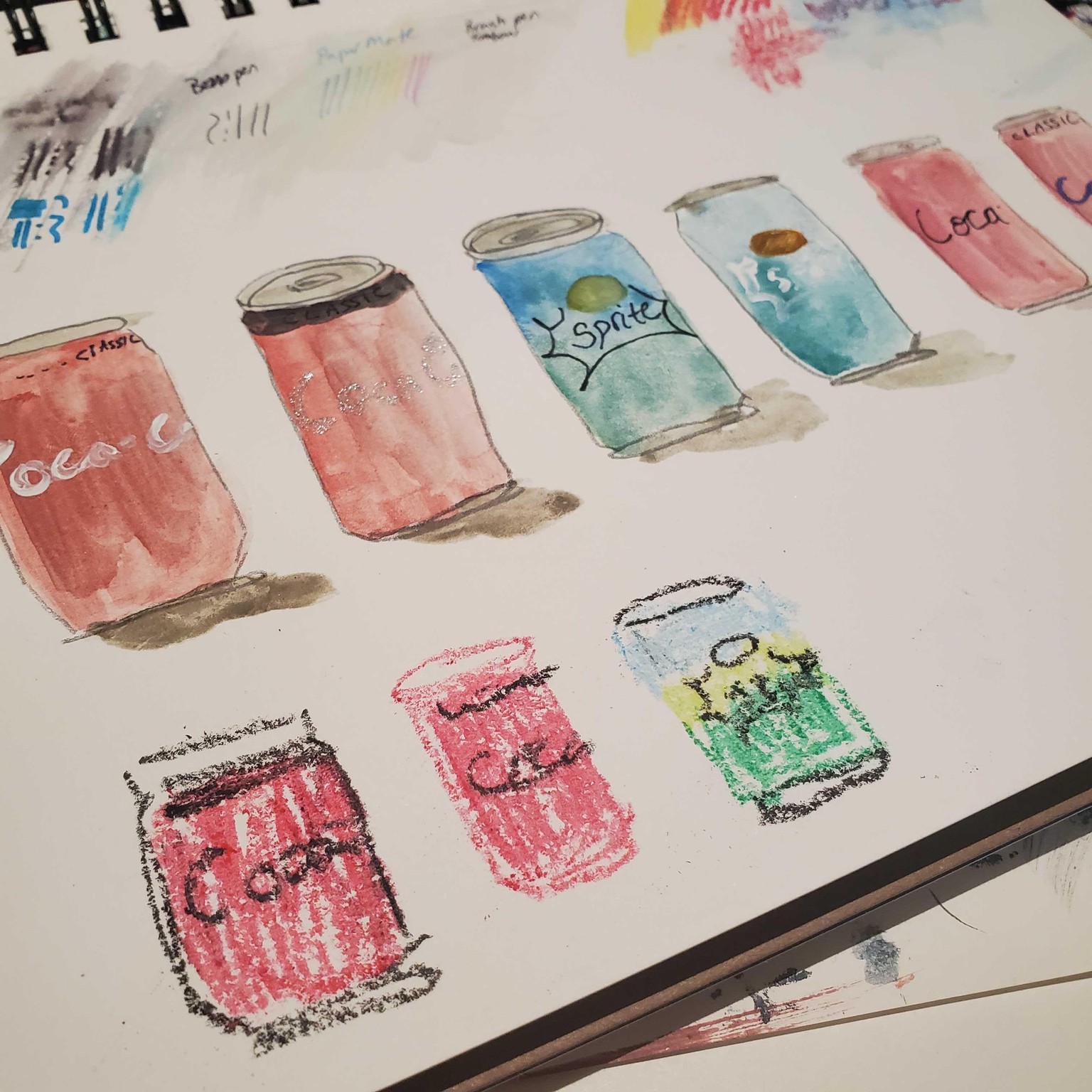 Mix Media Urban Sketching - image 3 - student project