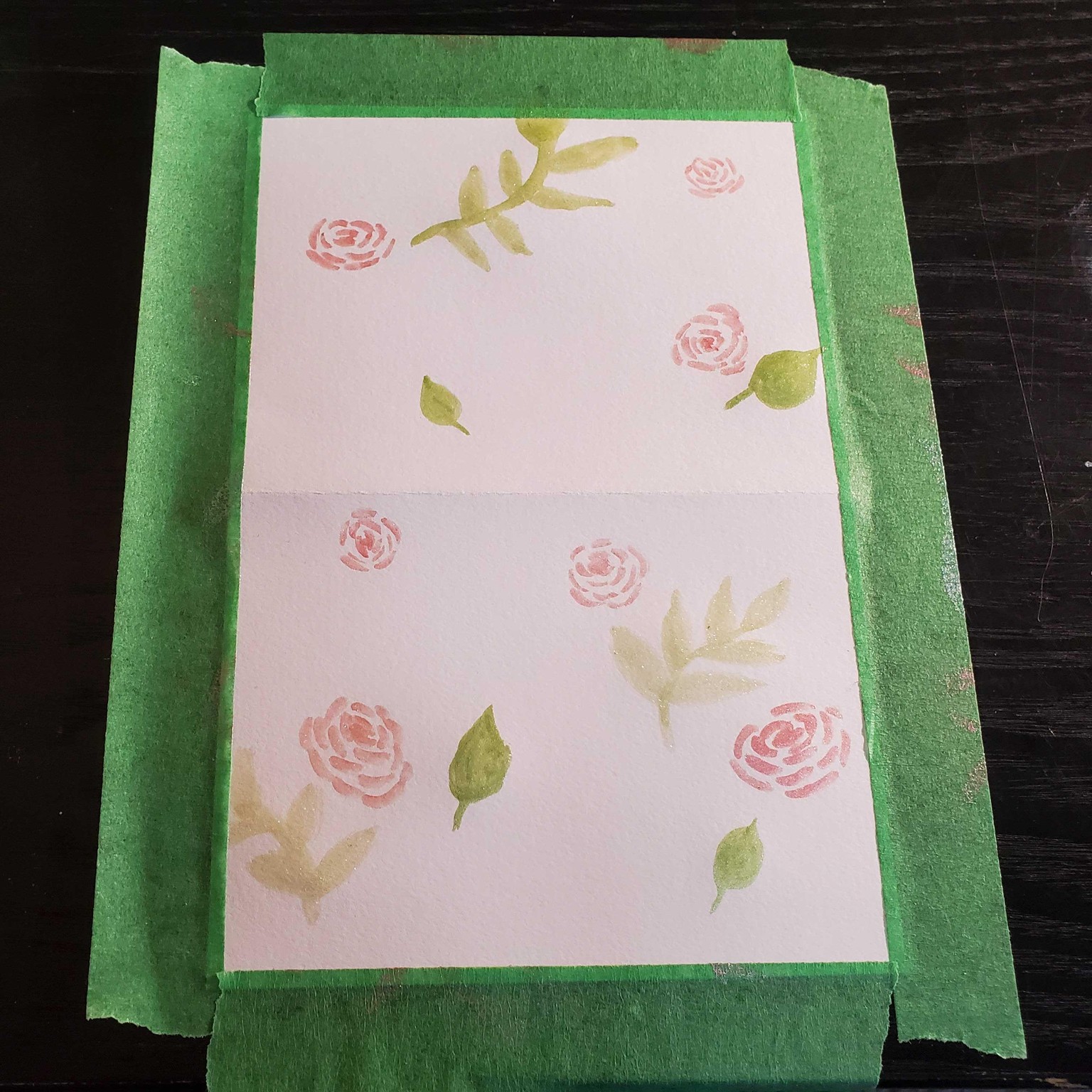 Floral watercolor cards - image 2 - student project