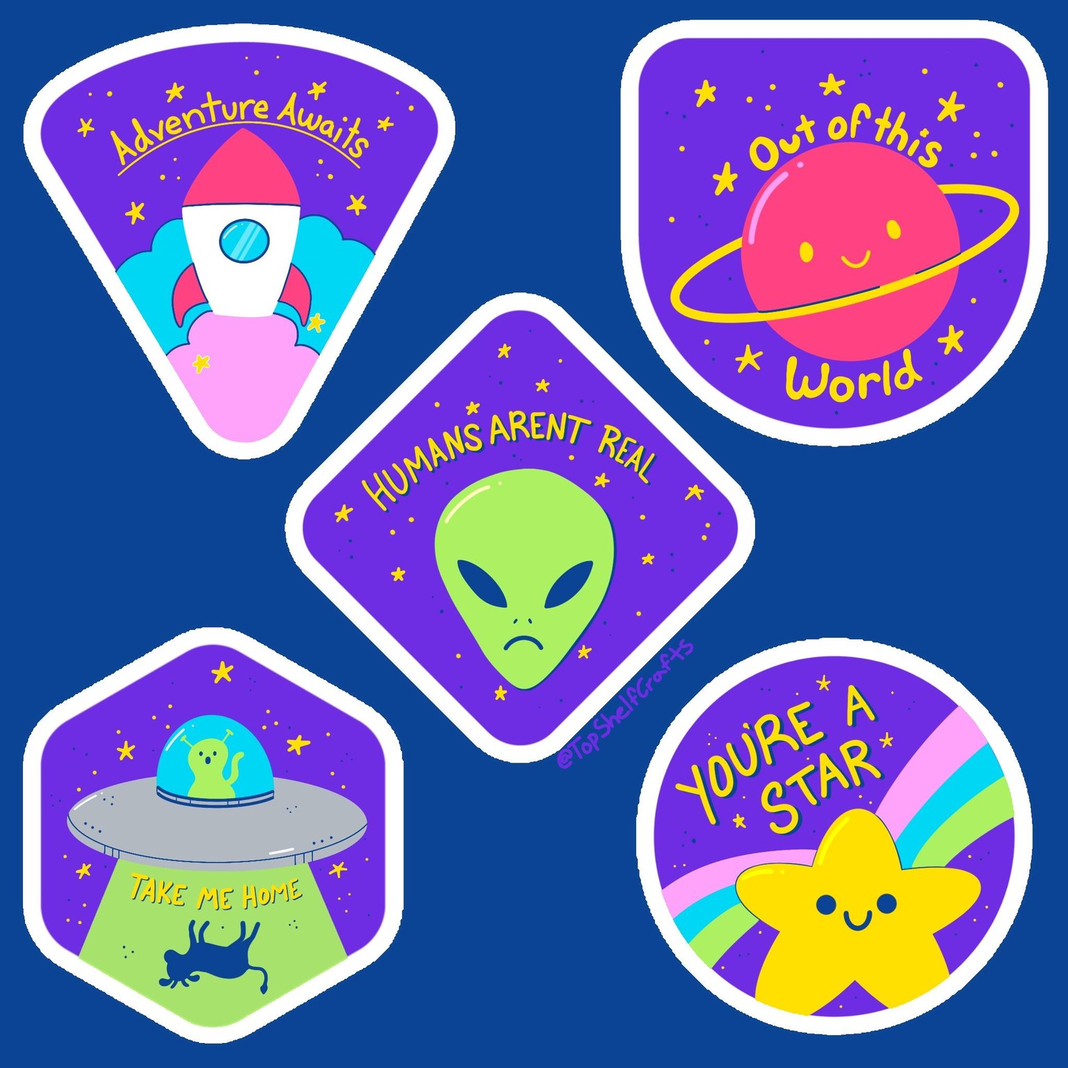 Space Stickers - image 1 - student project