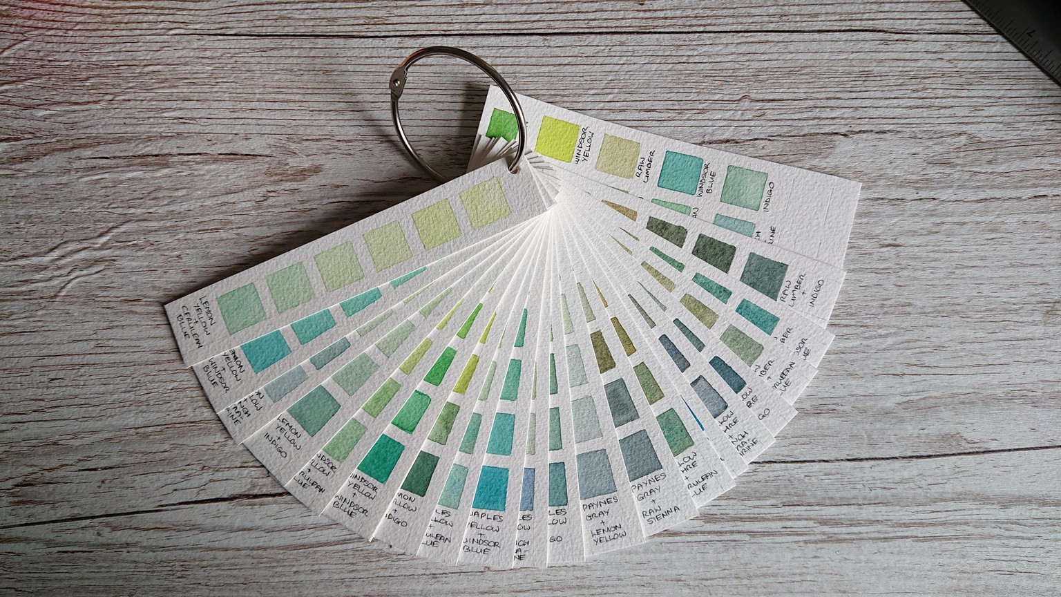 Mixing chart for greens - image 1 - student project