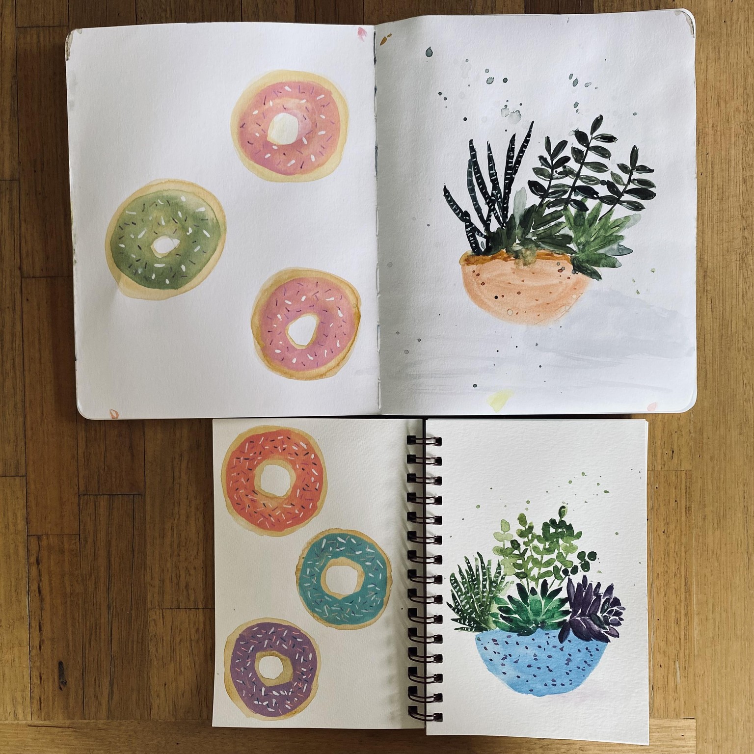 Quirky watercolour objects - image 3 - student project