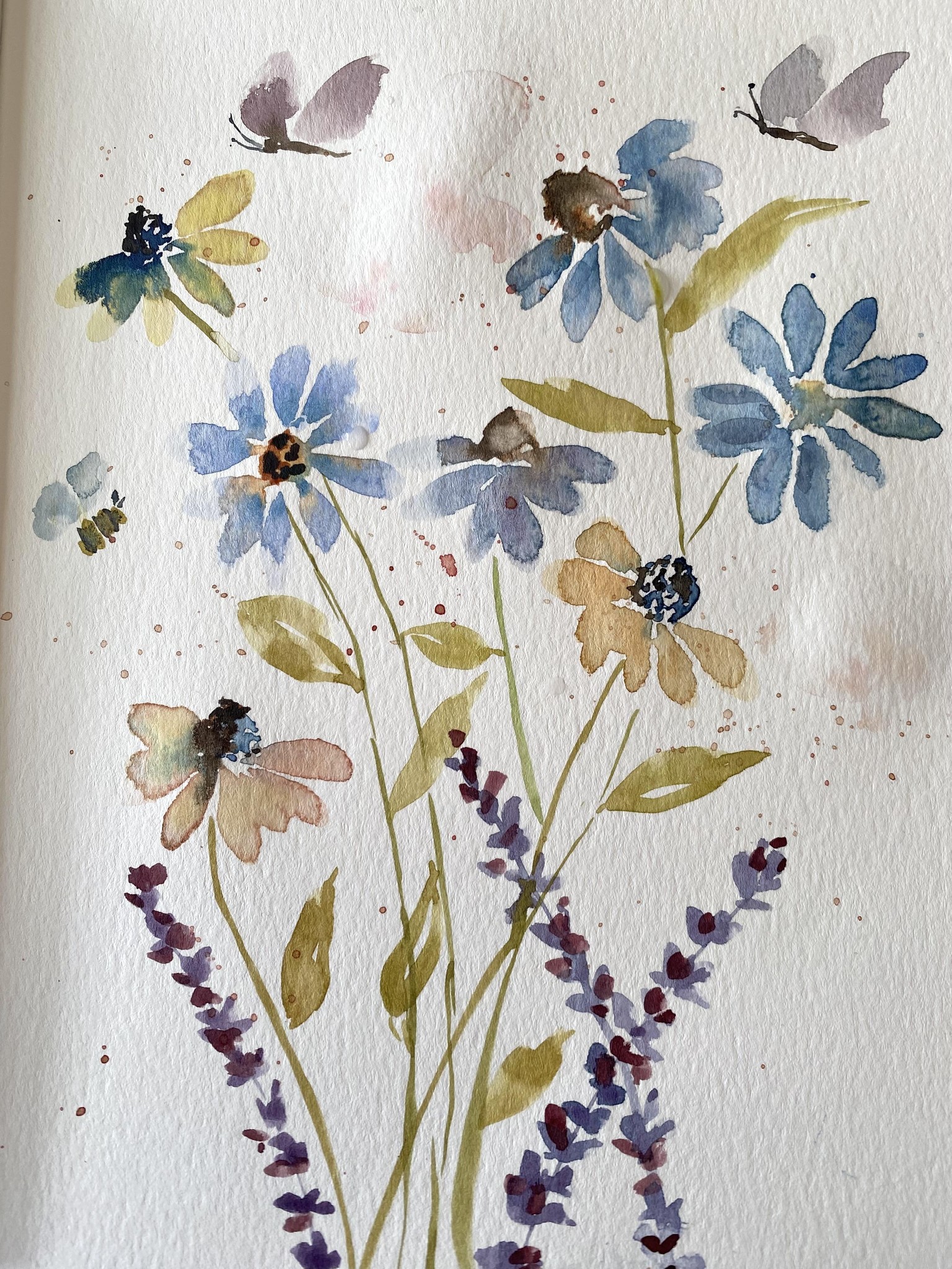 Watercolour roses - image 2 - student project