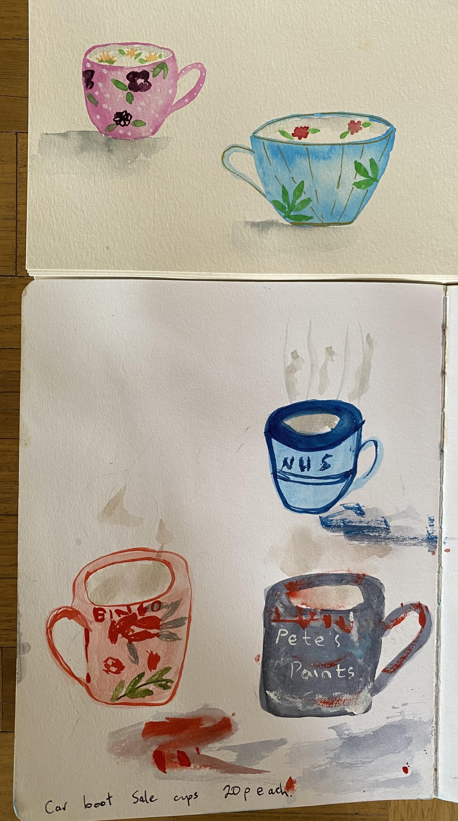 Quirky watercolour objects - image 5 - student project
