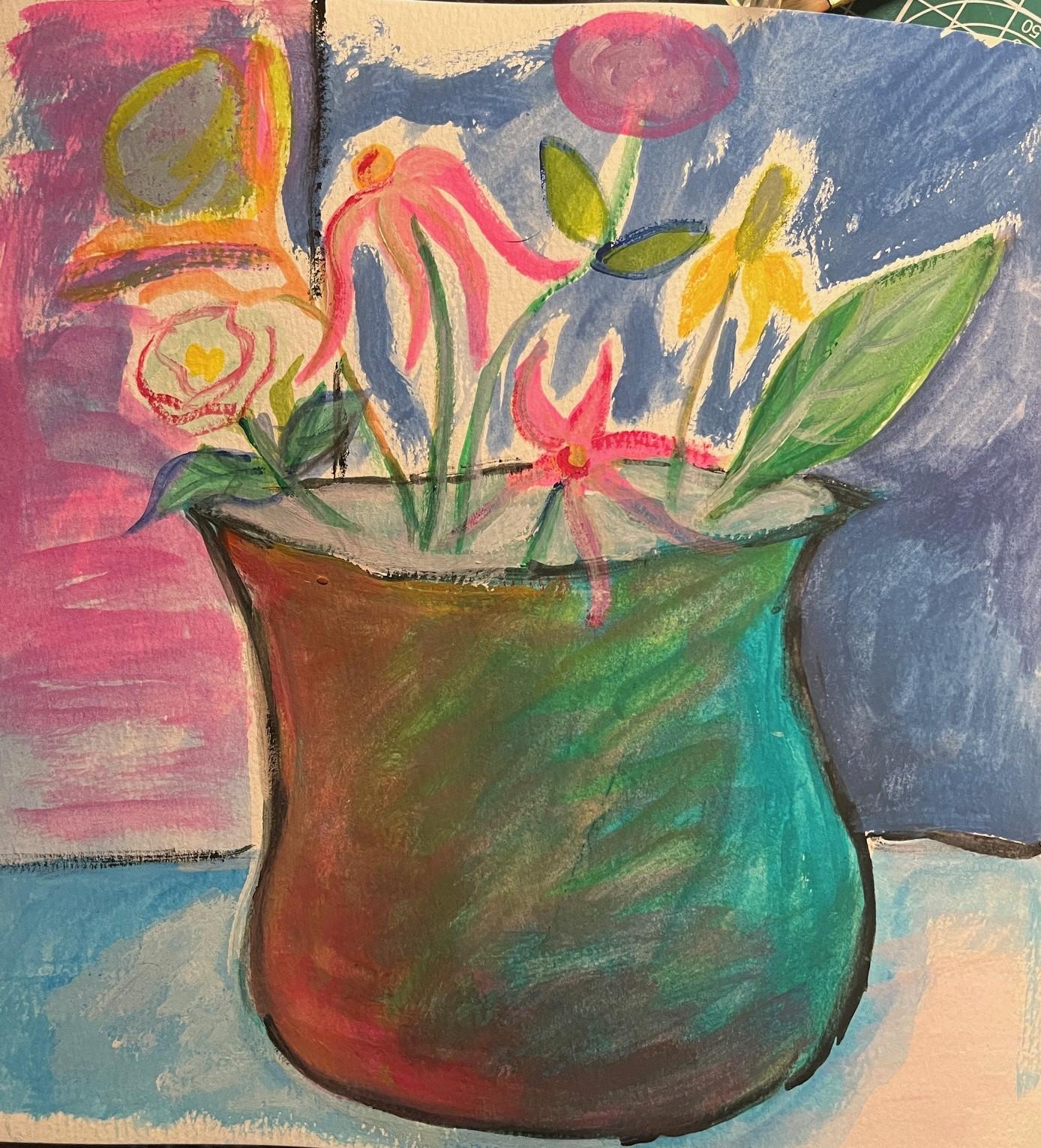 House Plant Paintings in Gouache - image 2 - student project