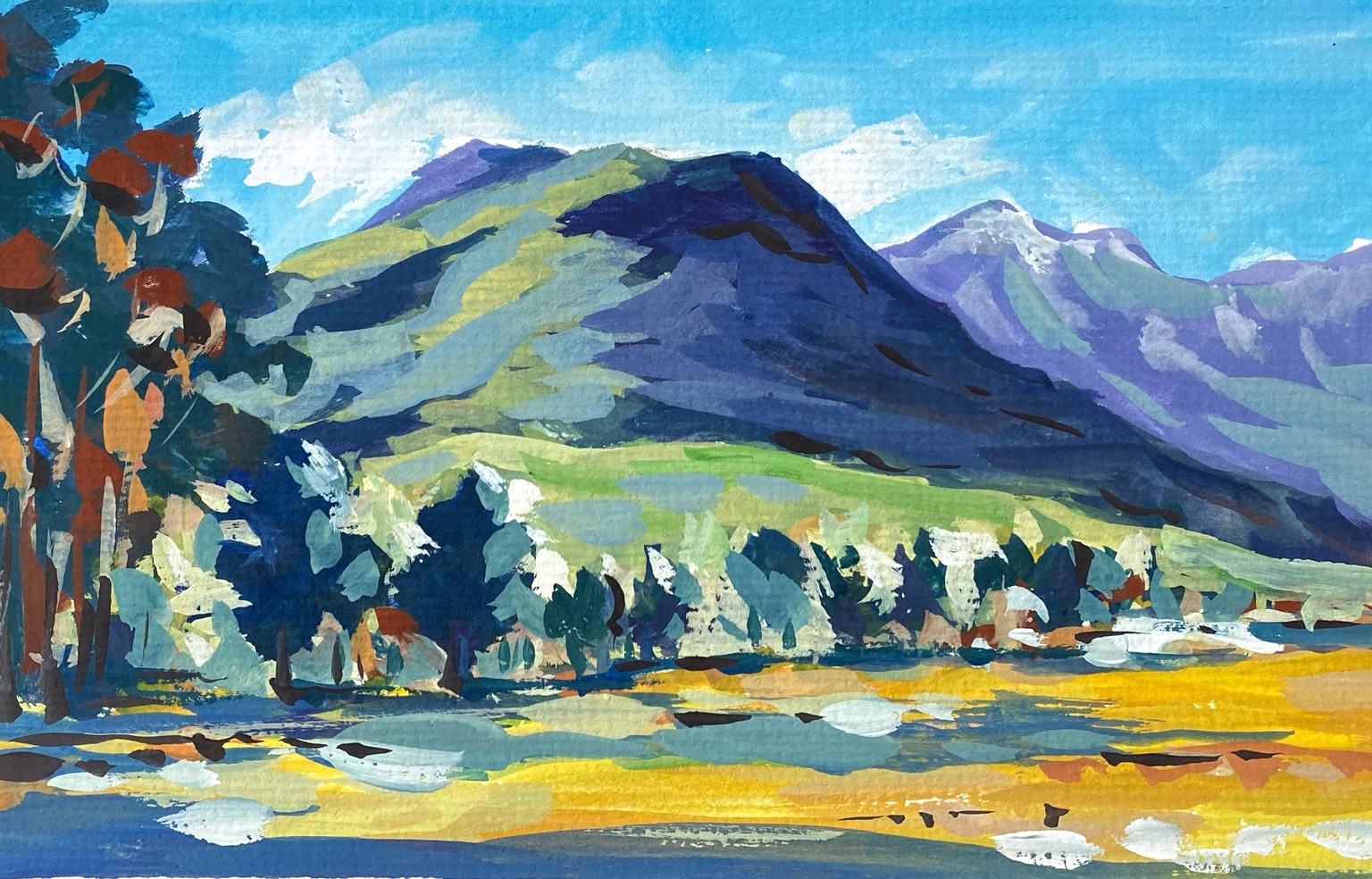 Cape Vista in Gouache - image 1 - student project