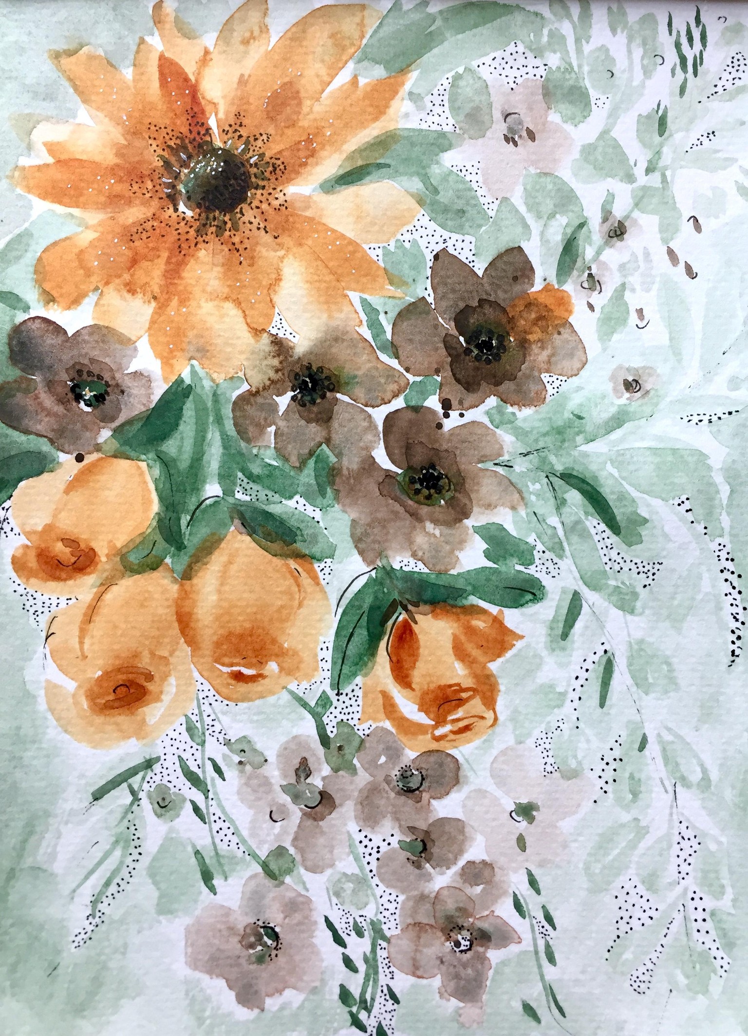 Dreamy Watercolor Florals - image 1 - student project