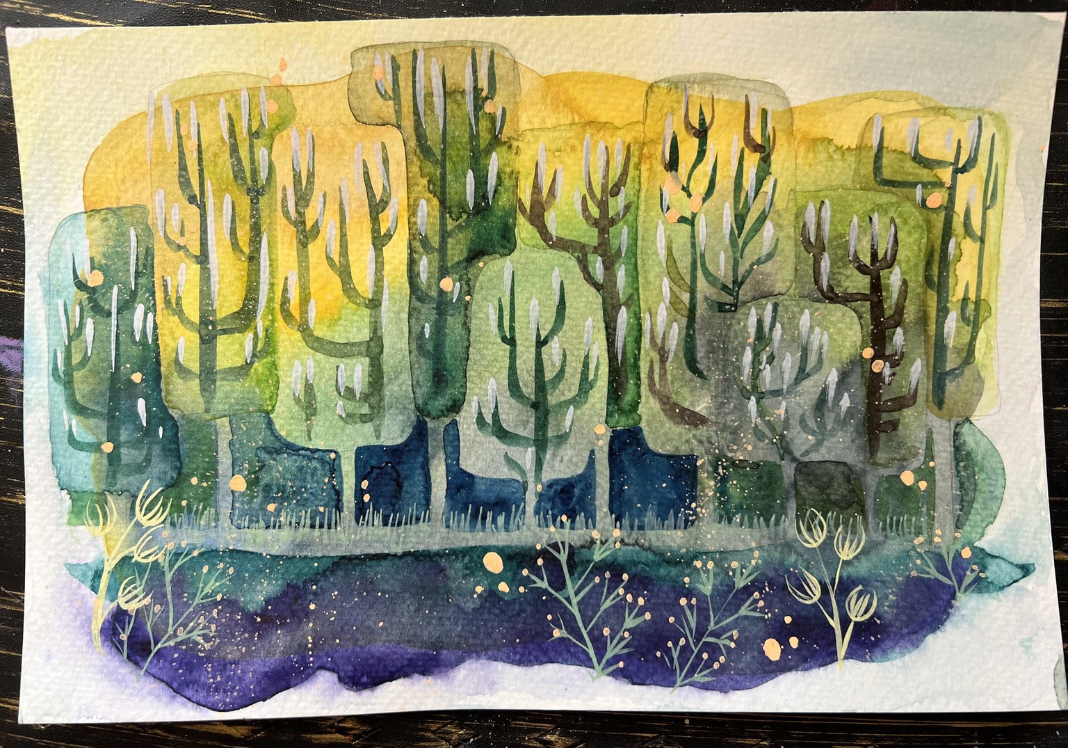 Enchanted forest trees - image 2 - student project