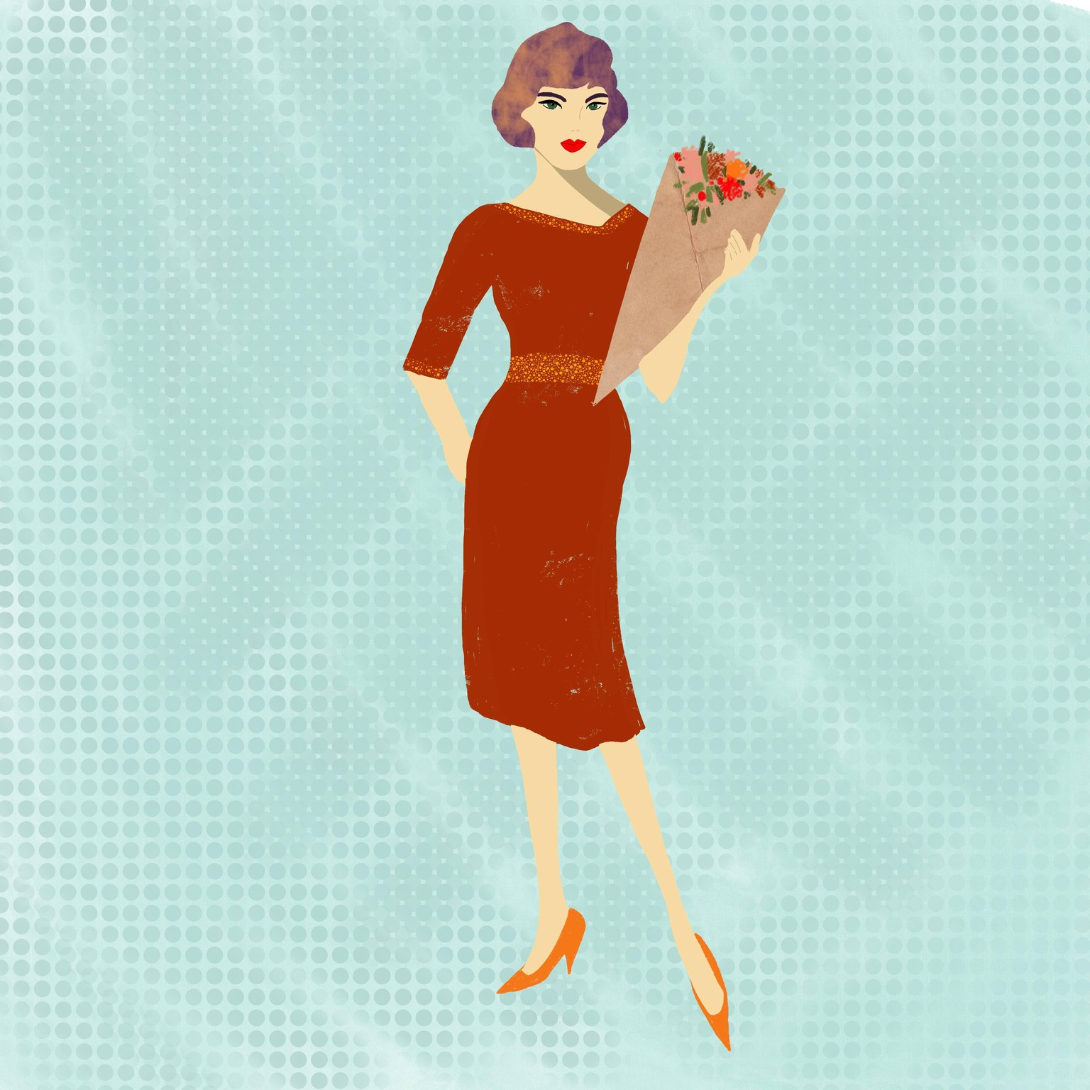 Romulan Red Flower Lady - image 1 - student project