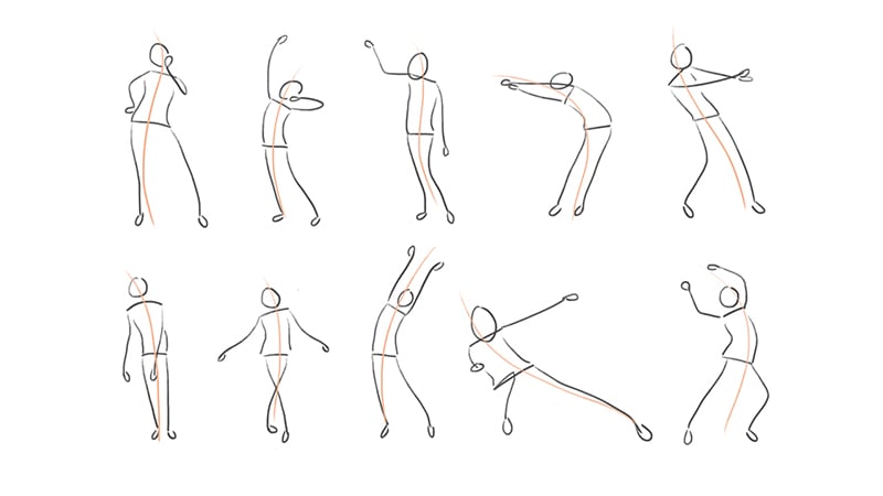 SAMPLE PROJECT: Speed Gesture Drawings - image 1 - student project