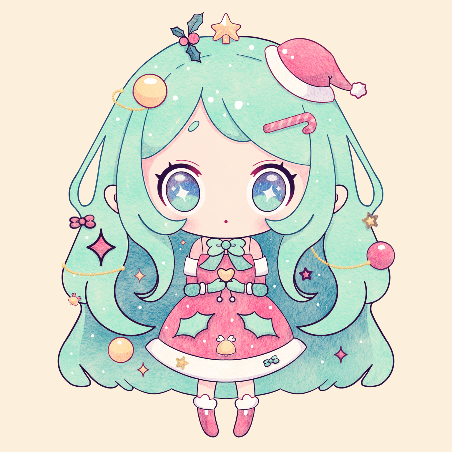 Fille sapin de Noël - image 1 - student project