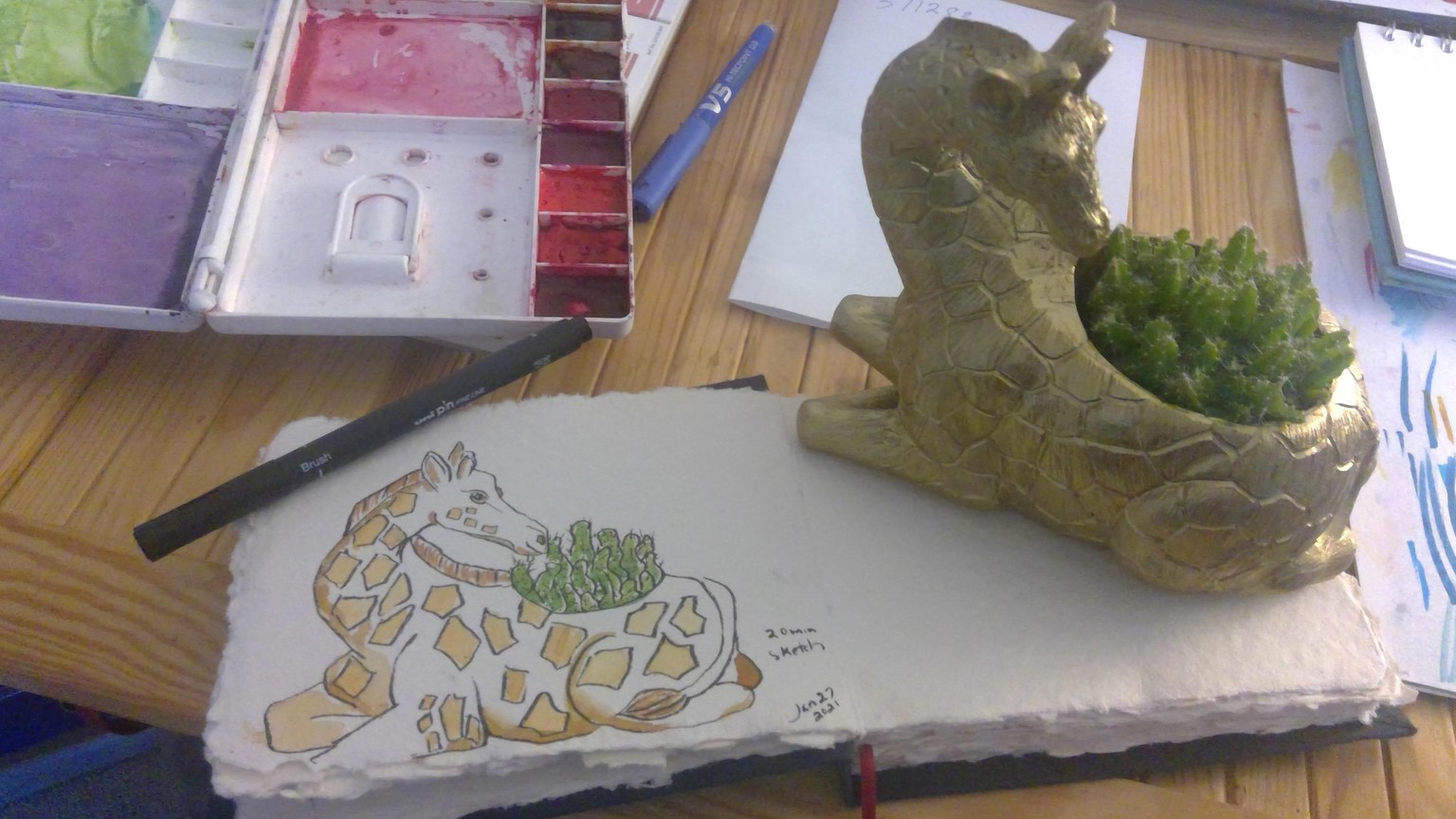 Potted Giraffe - image 1 - student project