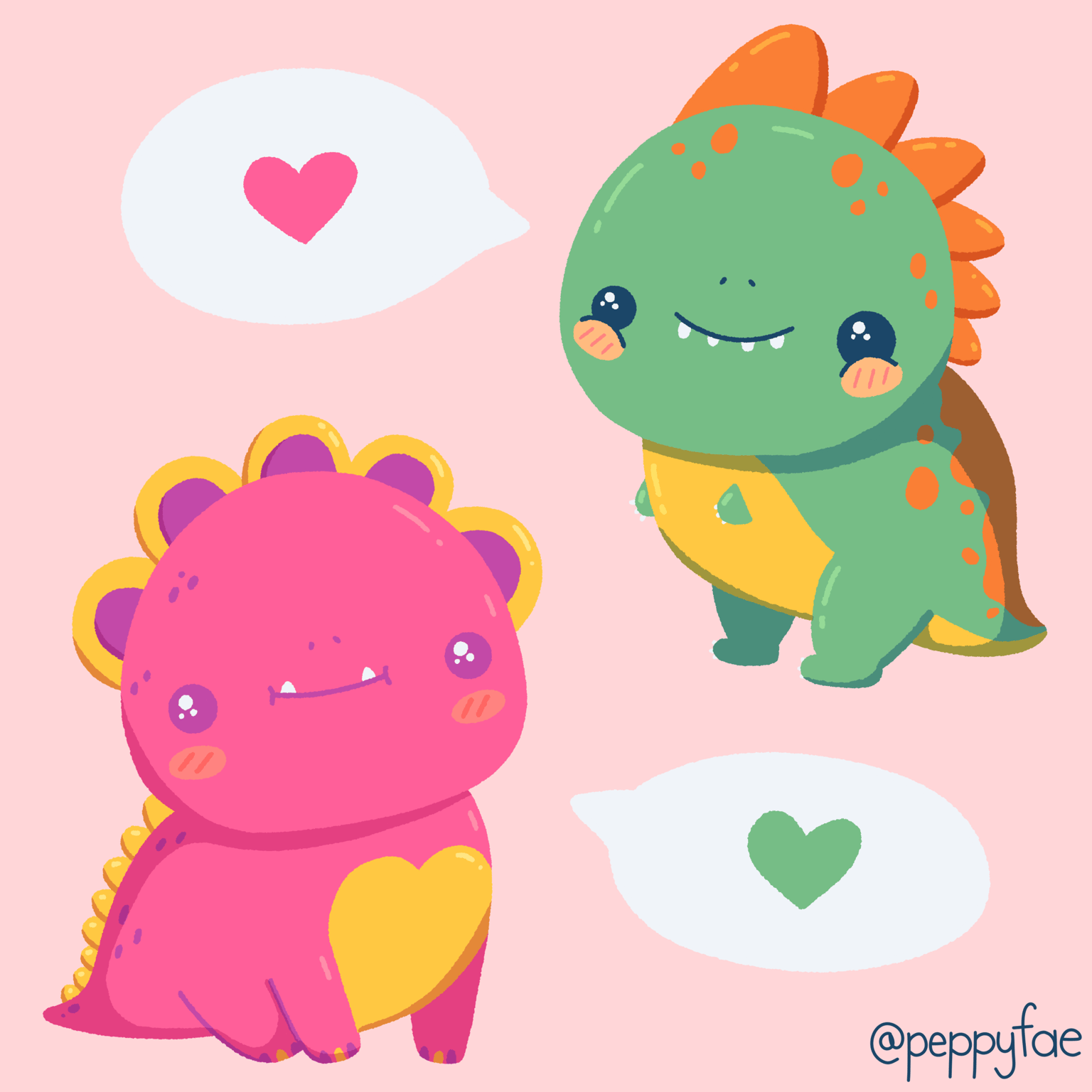 Cute dinos - image 1 - student project