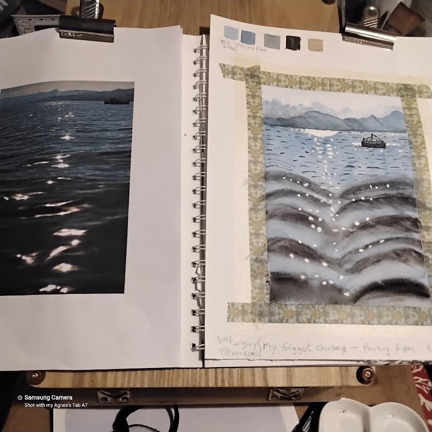 seascape with boat - image 3 - student project