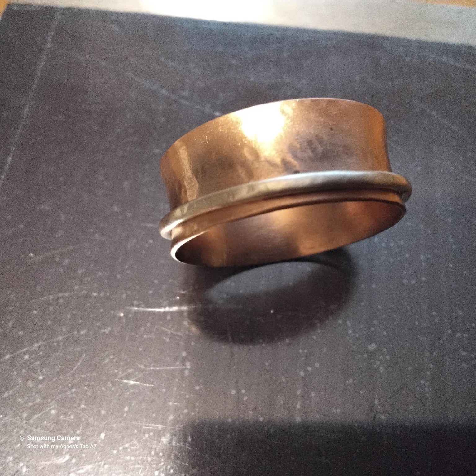 Stacking rings and a copper spinner ring - image 1 - student project