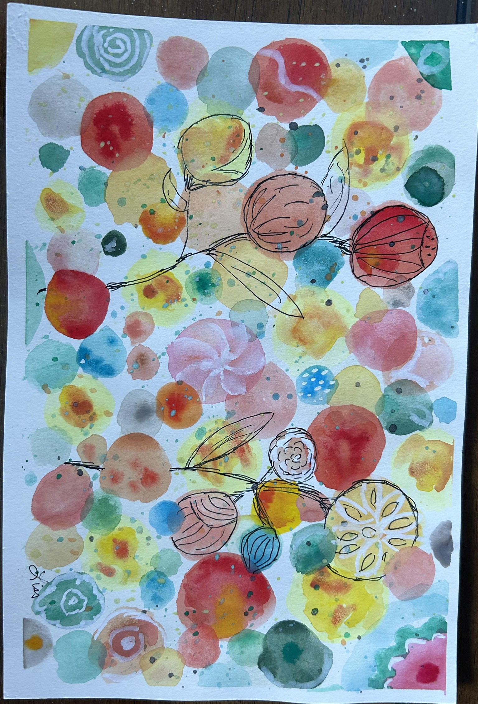 Fun with Watercolor and Inking - image 2 - student project