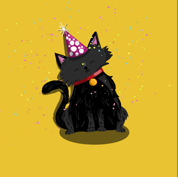 Cute Party Kitty - image 4 - student project