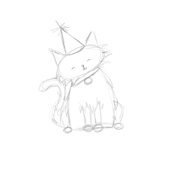Cute Party Kitty - image 2 - student project