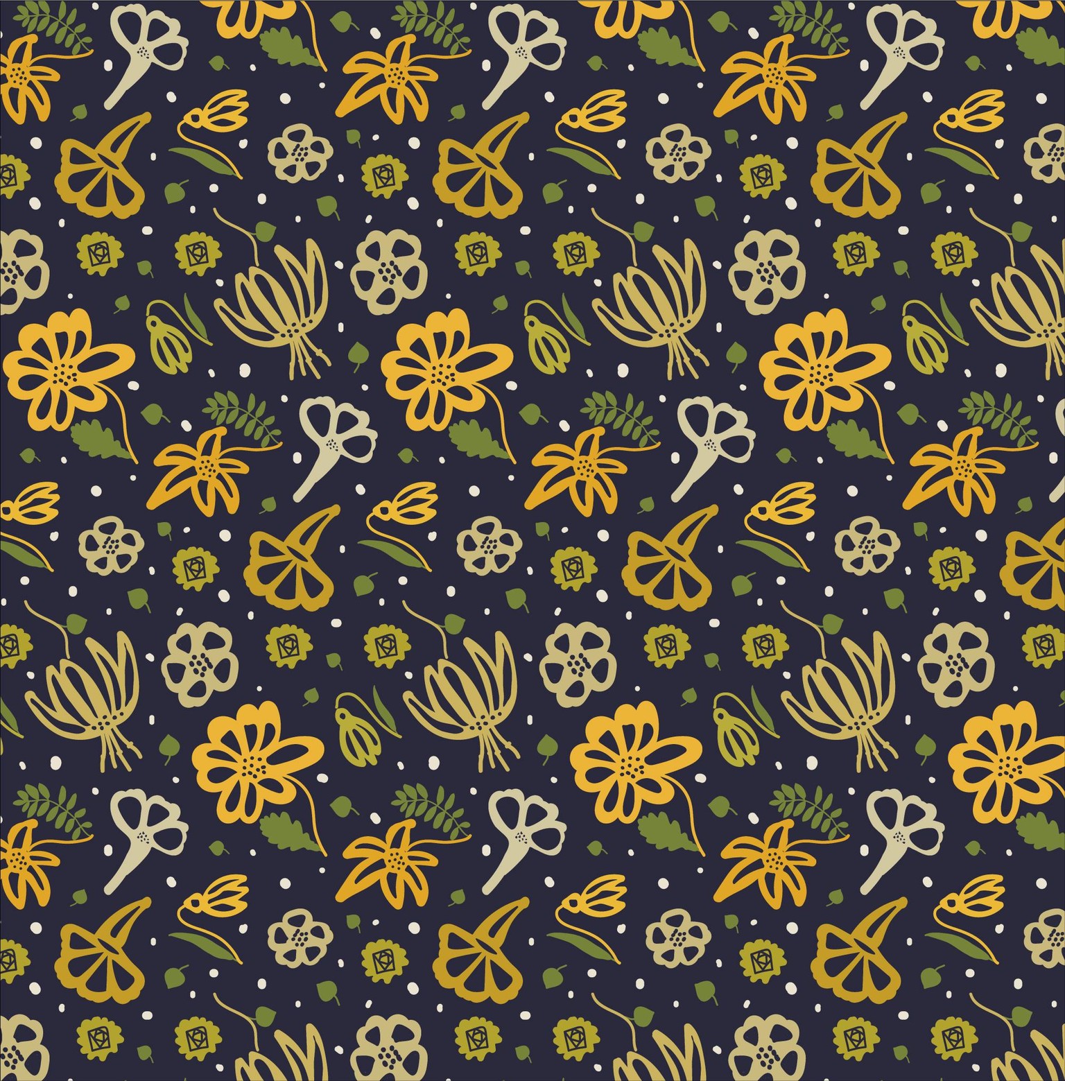 Floral pattern design - image 6 - student project
