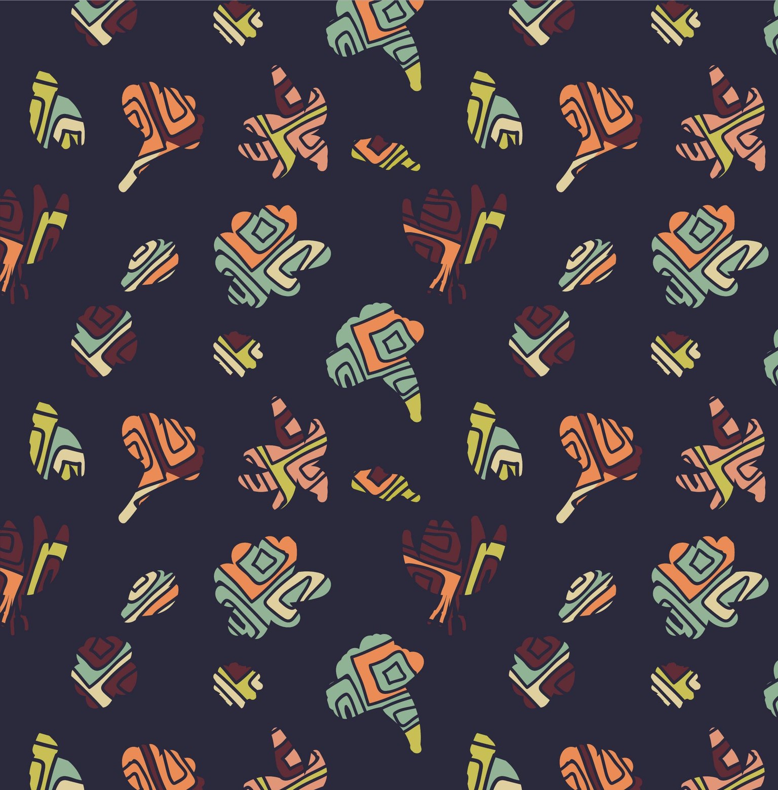 Floral pattern design - image 5 - student project
