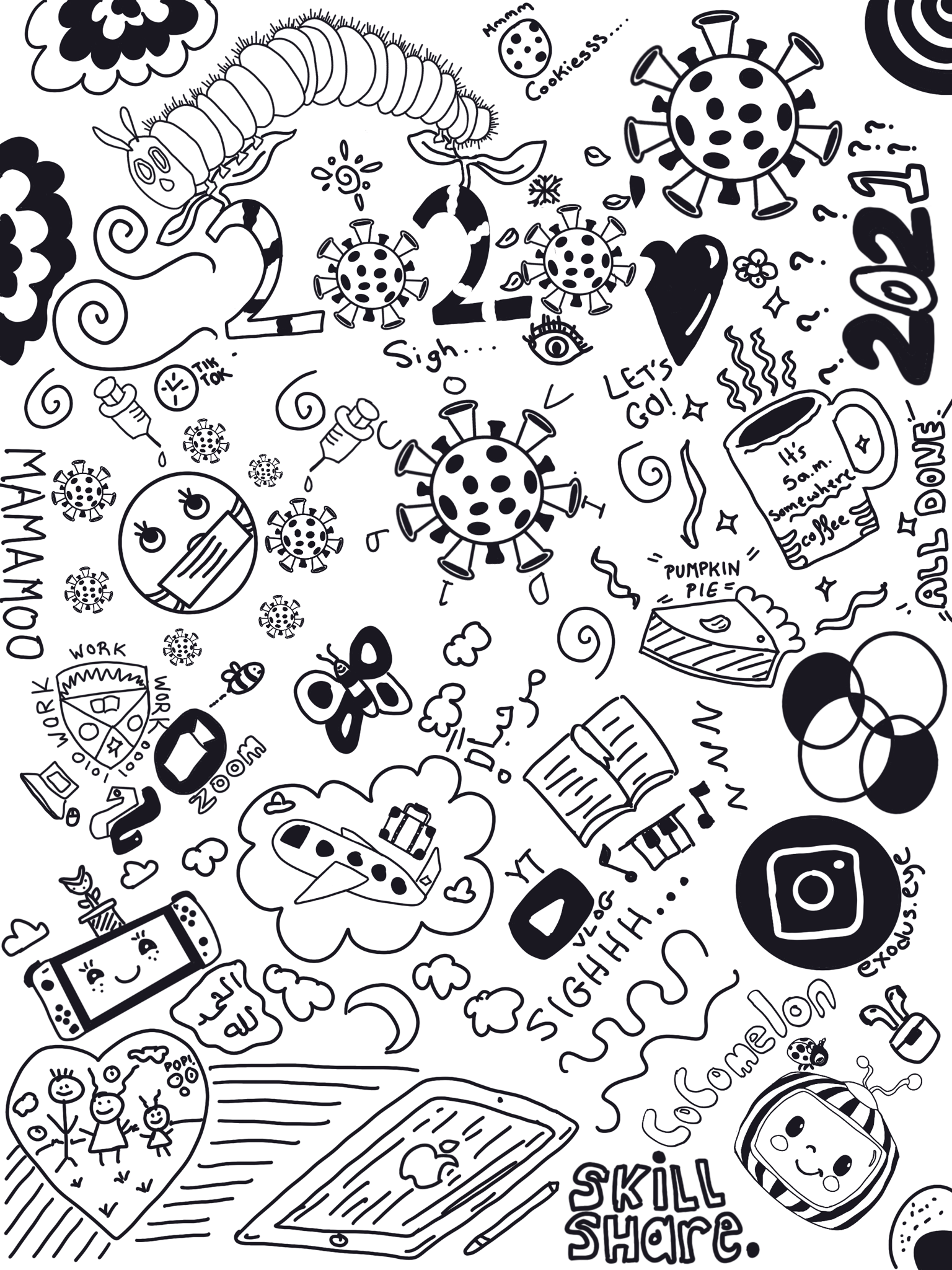 My 2020 in a Doodle - image 1 - student project