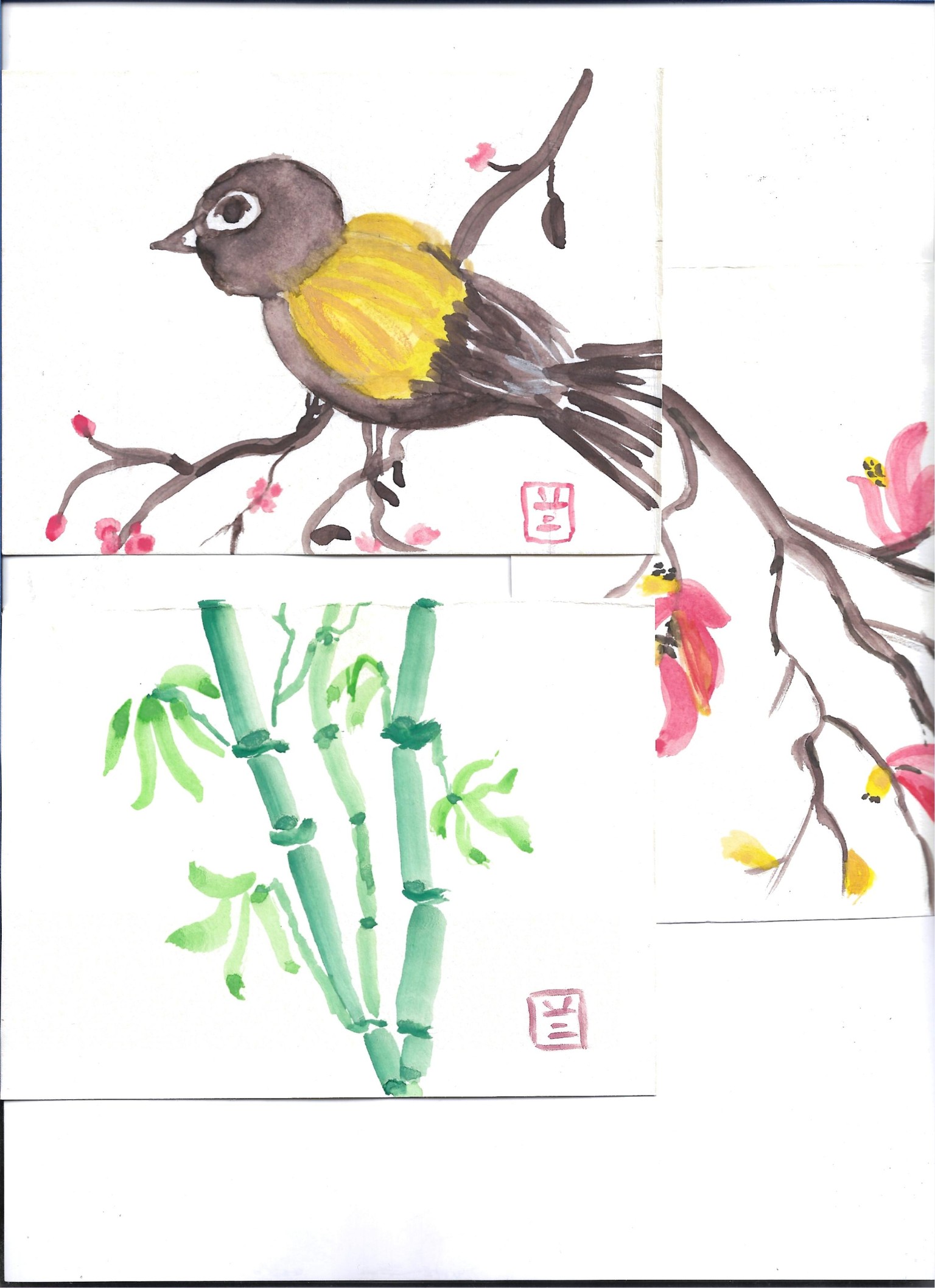 Japanese Art Inspired Watercolors - image 1 - student project
