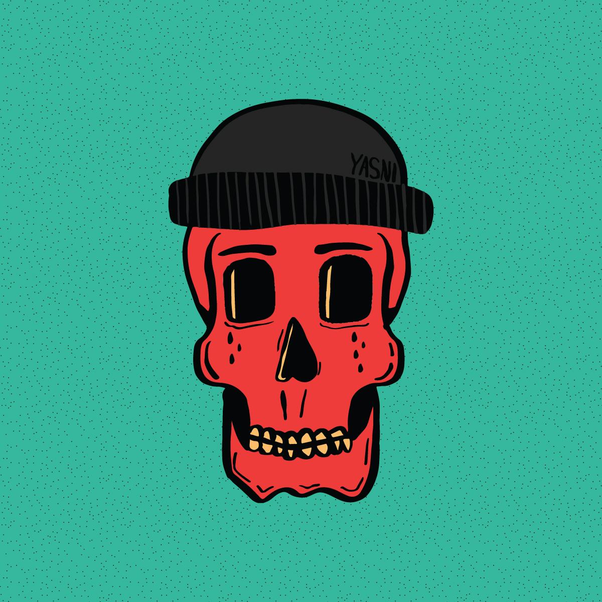 skull illustration - image 1 - student project