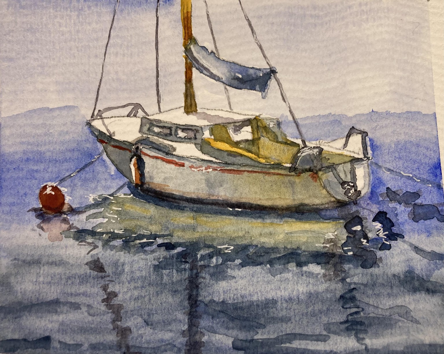 Water and boat - 5/31/24 - image 1 - student project
