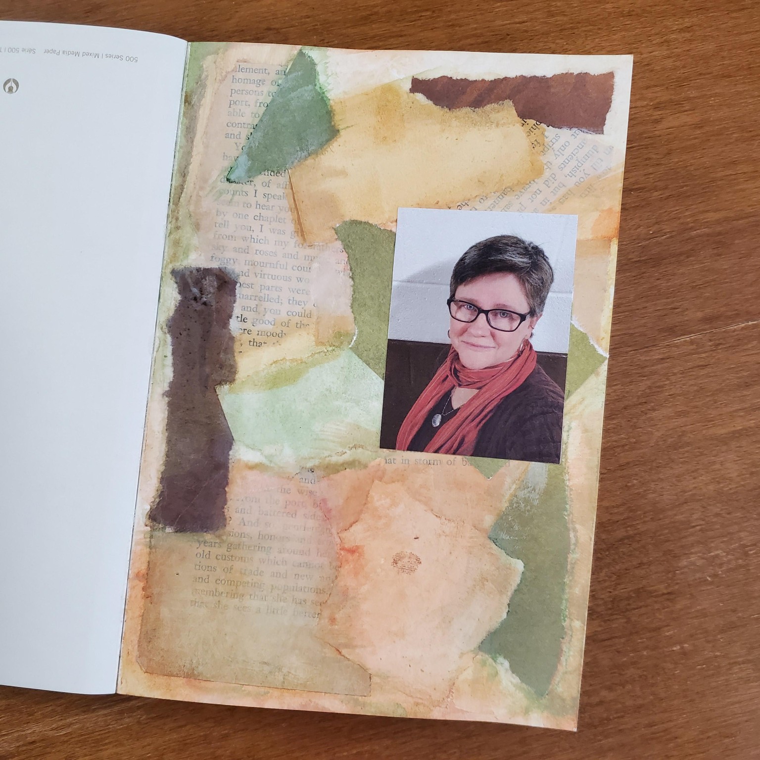 Watercolor and Collage Art Journal Page - image 3 - student project