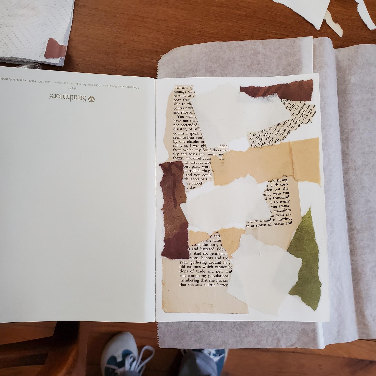 Watercolor and Collage Art Journal Page - image 1 - student project