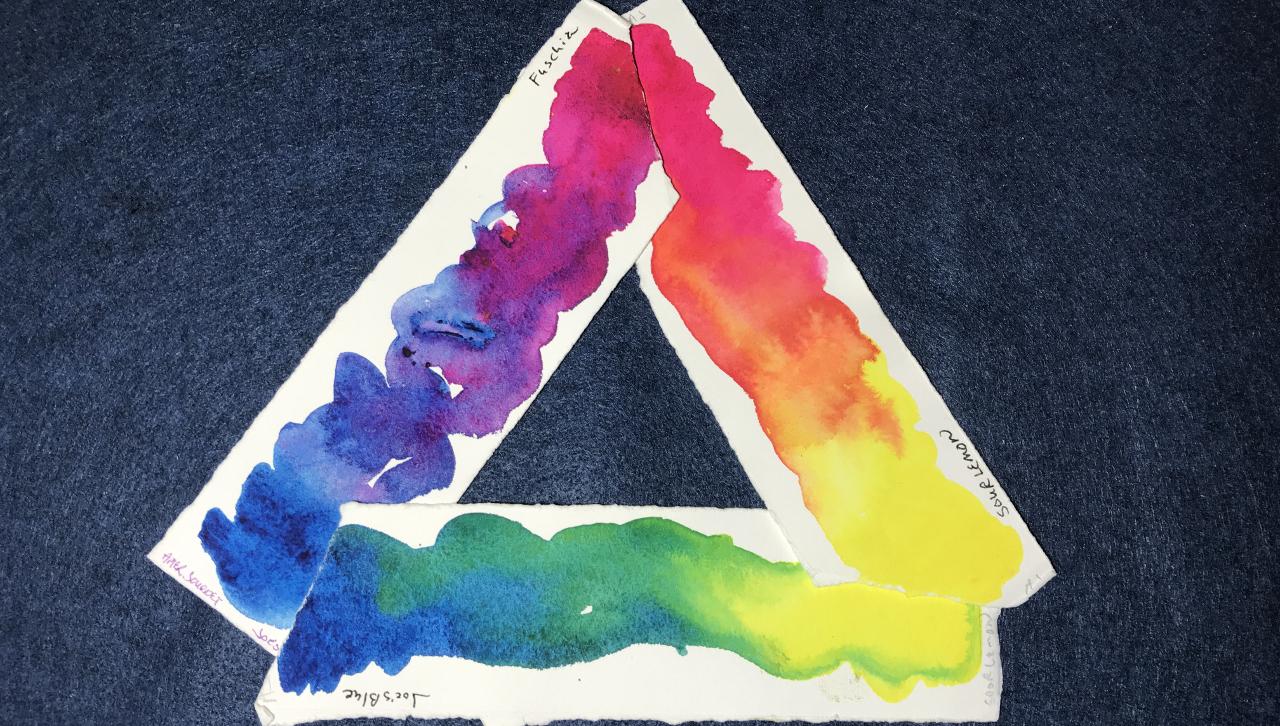 Color Wheels created from your Color Mix Strips - image 3 - student project
