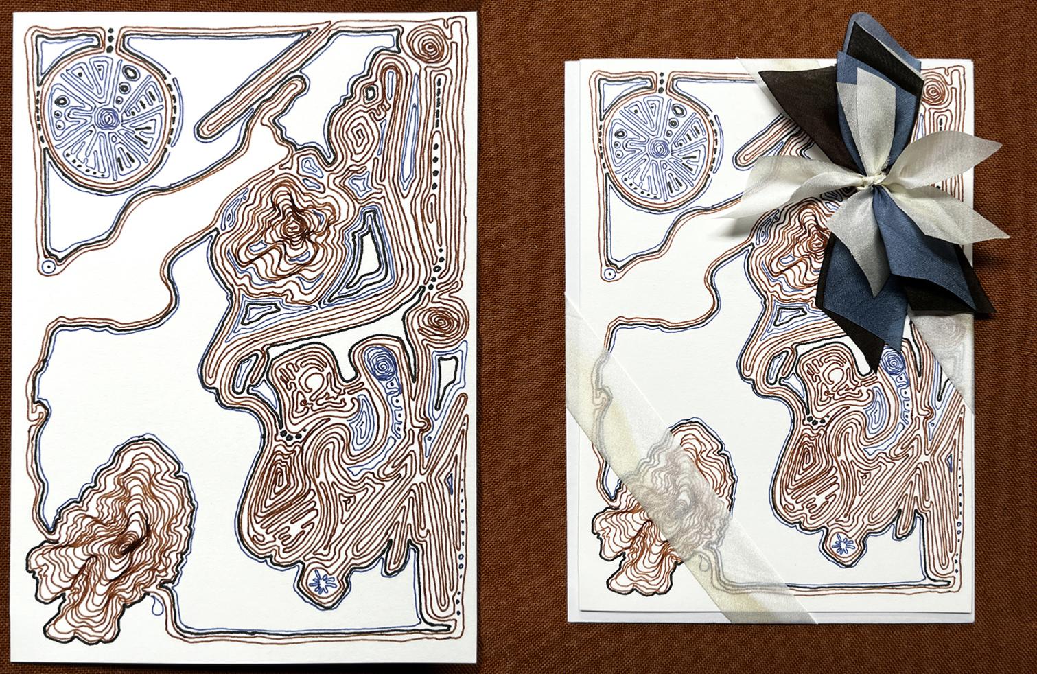 Continuous Line Automatic Drawing Notecard - image 1 - student project