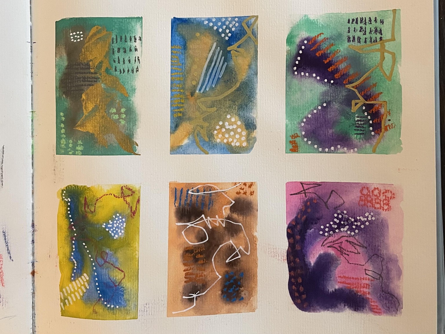 Beautiful mess - mixed media watercolor & pastels - image 5 - student project