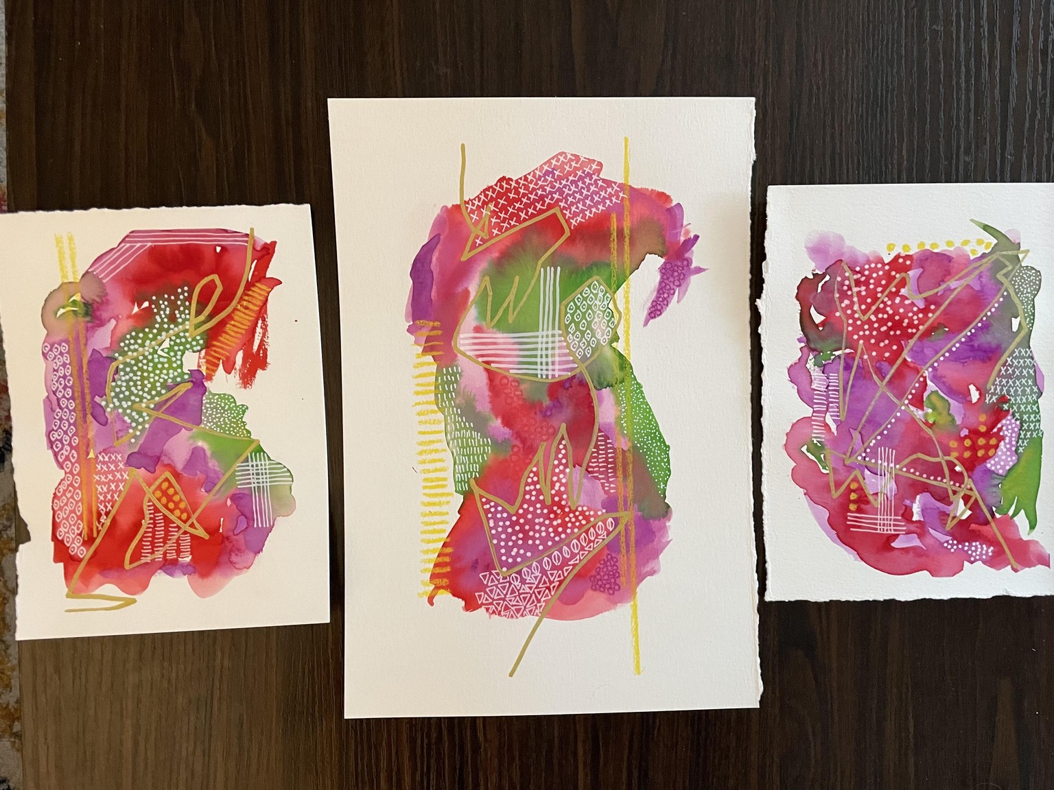Beautiful mess - mixed media watercolor & pastels - image 7 - student project