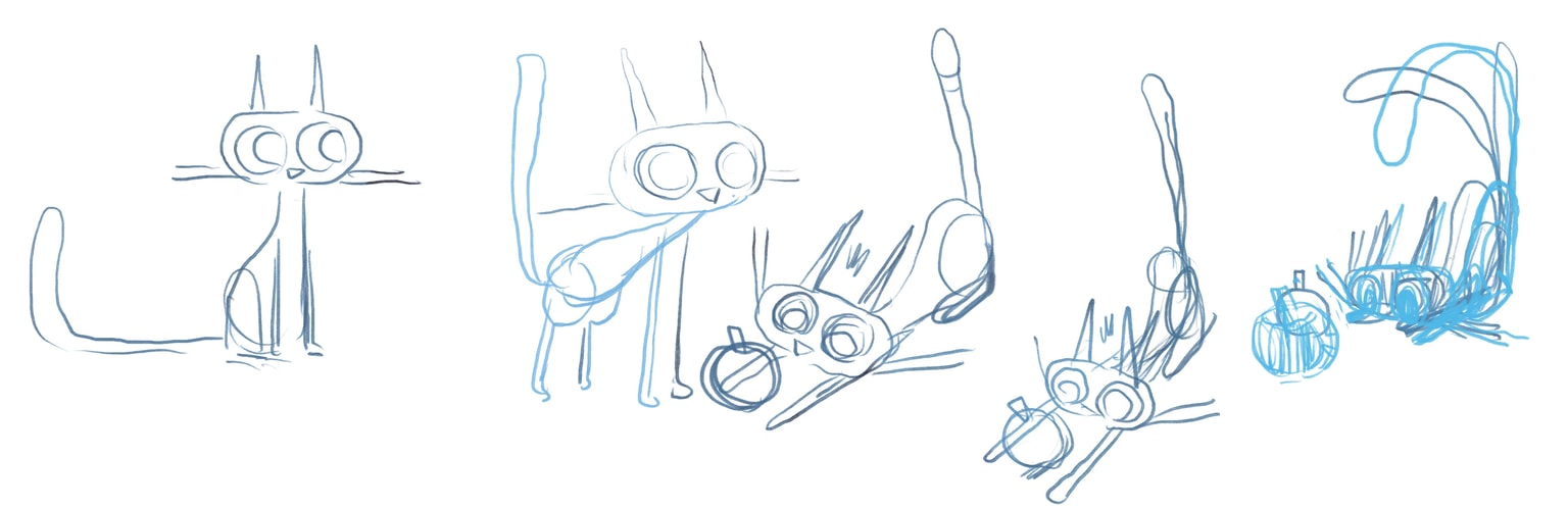 Lil' Cat & Roundy Pumpkin - image 1 - student project