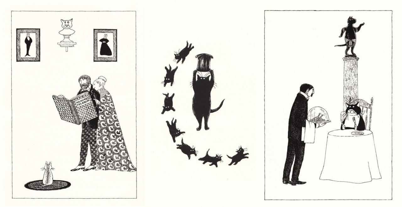 Sleepy Cat in the Jungle, inspired by Edward Gorey - image 1 - student project