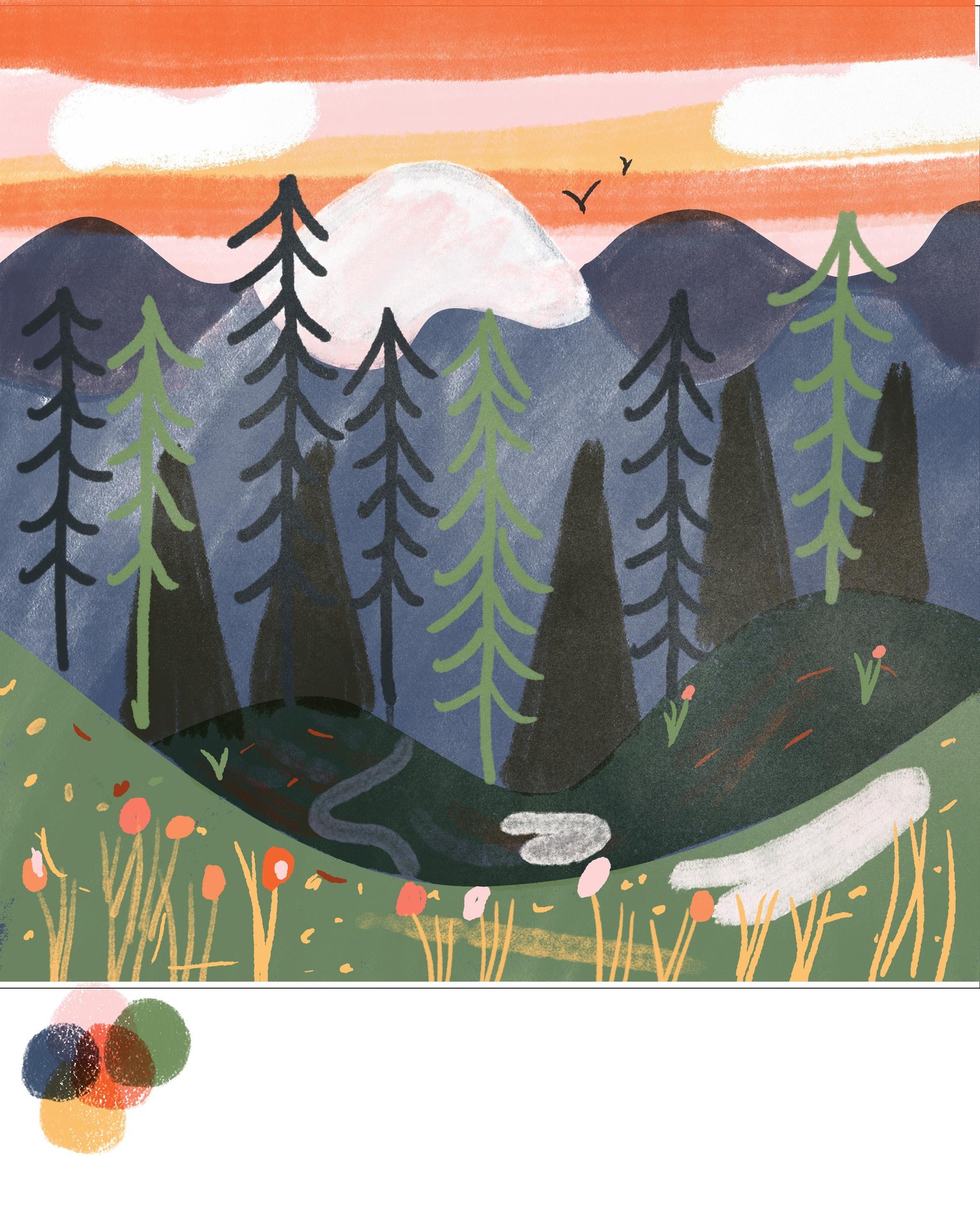 Printmaking Inspired Illustrations - image 1 - student project