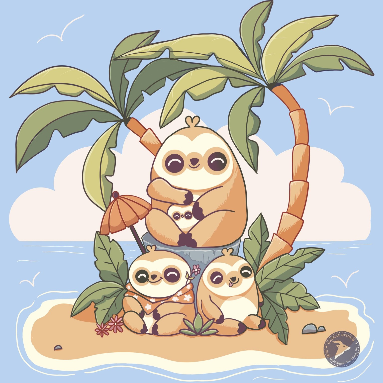 Sloth Family - image 1 - student project