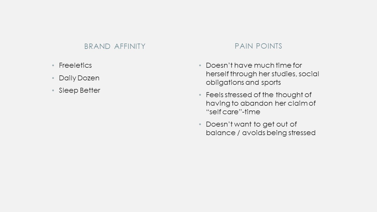 Persona project of the app